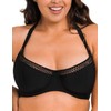 Curvy Kate Women's First Class Balcony Top Bikini, black