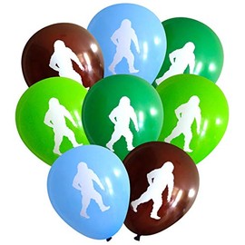 Nerdy Words Sasquatch/Abominable Snowman Latex Balloons (16 pcs) (Green, Lime, Brown, Light Blue)