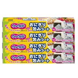 Cookper Rice Ball Wrap Sheet, 9.8 x 16.4 ft (25 x 5 m) x 4 Pieces