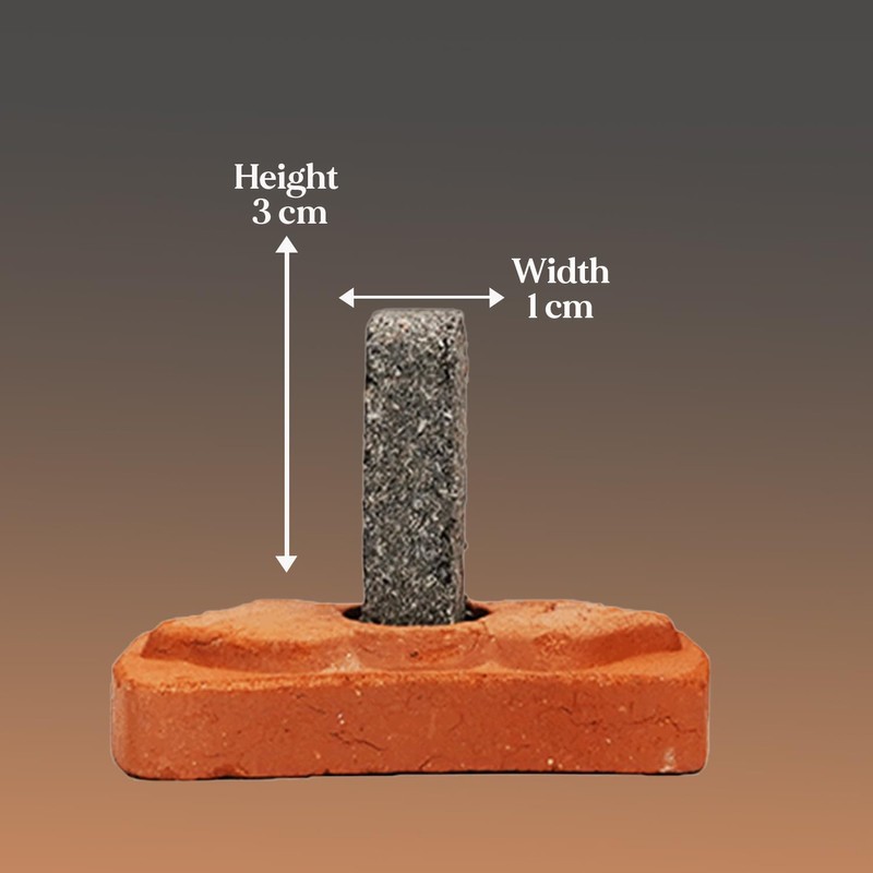 Black Oudh Smudge Incense Bricks Combo (15pcs + 1 Holder)