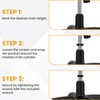 DALQUIS Office Chair Saver Kit, Gas Lift Cylinder Removal Tools,