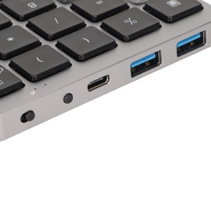 Numeric Keyboard Mini USB Rechargeable Wired 28 Keys Thin Portable