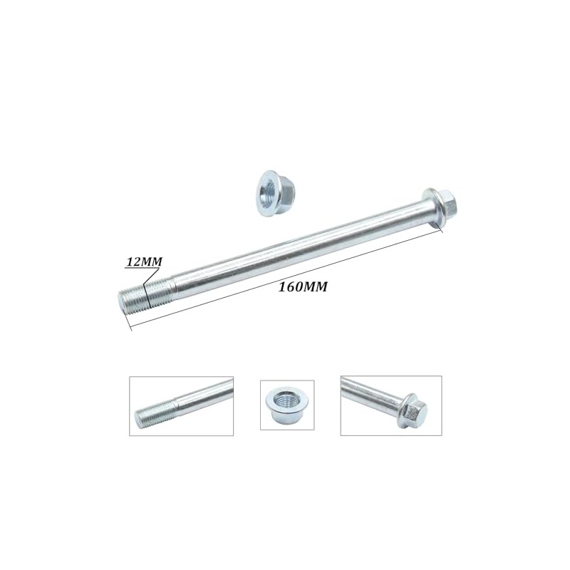 12mm 6" Front Wheel Axle Bolt Chinese Pit Bike SDG