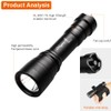 Odepro [492ft Underwater Diving] WD43PRO 1050 Lumens Diving Torch Diving