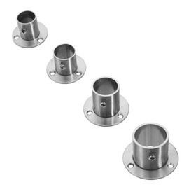 Stainless Steel Flange Wall Rosette Wall Bracket Wall Bearing Tube Round Tube 1-05 (Diameter 32 mm)