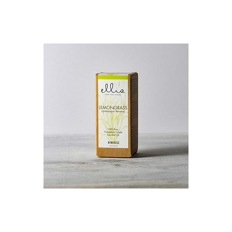 Ellia Lemongrass Diffuser Essential Oil, 15 mL Bottle, Clear, 5