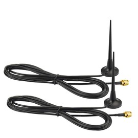 Eightwood 3G 4G LTE GSM Antenna SMA Male Magnetic Antenna (2-pack) Compatible with Verizon AT&T AirLink Netgear 4G Router Mobile Hotspot Wiresless Home Phone