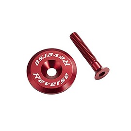 Opérations steuersatzkappe rouge en aluminium avec vis