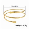 Oykrueats Oberarmreif Gold,Minimalistische Armreifen,Oberarm ArmbänderVerstellbar,Spule Oberes Armband,Offenes Armband,Armreif Stapelbarer Schmuck,für