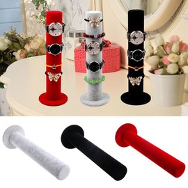 EINCORN Vertical Tower Jewelry Bracelet Display Stand Bangle T-Bar Display Holder Rack Closet Organizer Tower Holder, 35x5x1cm, Black