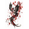 Temporary Phoenix Tattoos Bird Tattoo Arm Tattoo Festival Tattoo Phoenix
