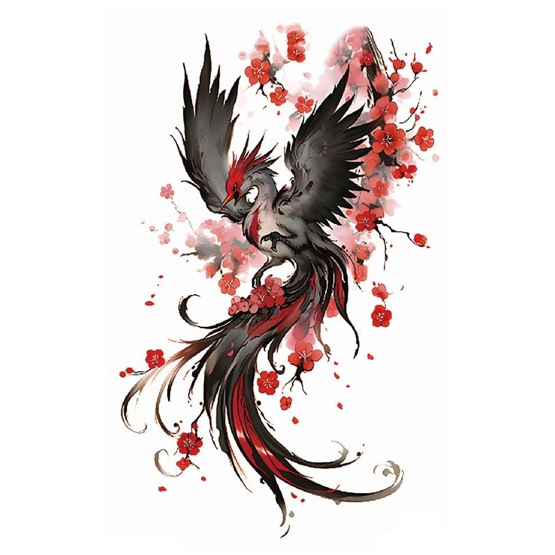 Temporary Phoenix Tattoos Bird Tattoo Arm Tattoo Festival Tattoo Phoenix
