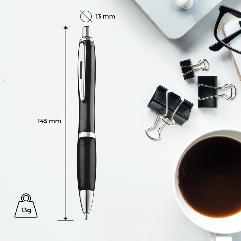 ZENSCRIBE® Ergonomic Ballpoint Pen, Pack of 10, Premium Ballpoint Pen
