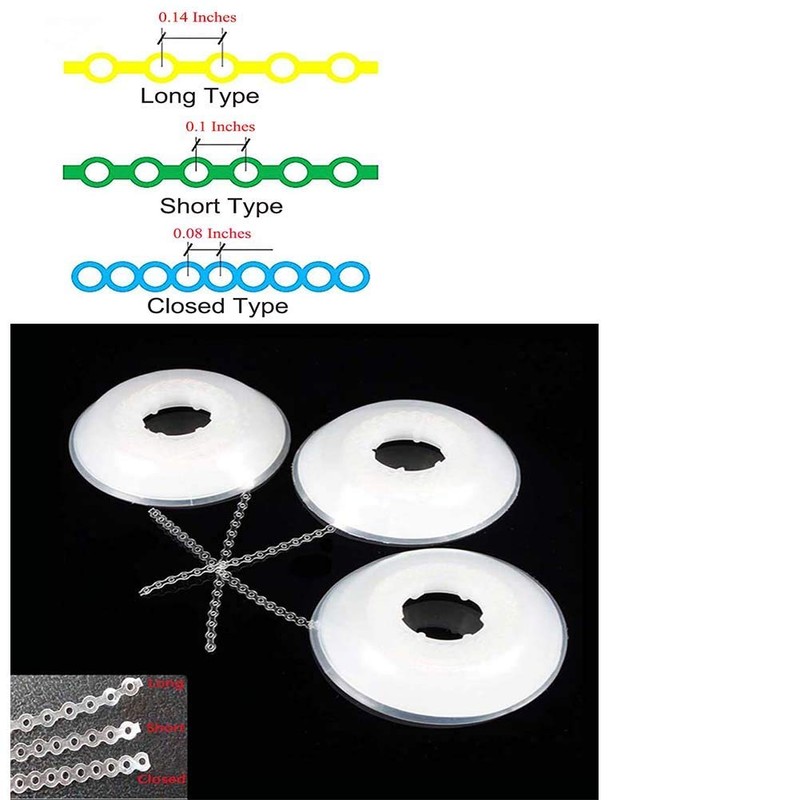 RZJZGZ Clear Dental Orthodontic Elastic Chain Power Chains Brace Orthodontic