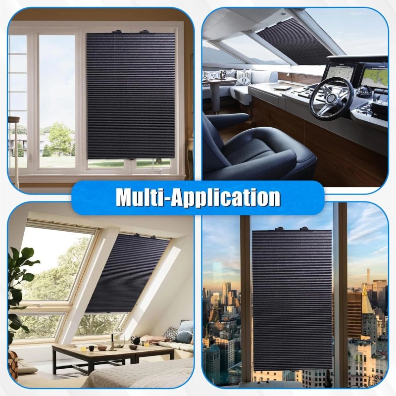 VEHITO 2X Retractable Windshield Sun Shade for Car Auto Sunshade