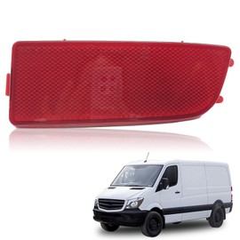 KEVWR Front Bumper Reflector Compatible with 2006-2016 Mercedes Sprinter 250 350 Replace Red Reflector - Right Driver Side