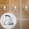 Coat Hooks, Silver, Pack of 6 Vintage Coat Hooks with