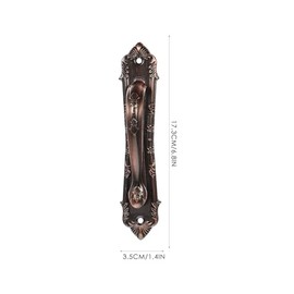 Tiradores Vintage para Puertas de Dormitorio 2 Piezas en Bronce Antiguo para Reemplazo de Manijas Antiguas en Muebles Interiores