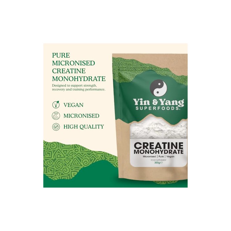 Creatine Monohydrate Powder 300g | Micronised | 85 Servings