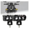 2pzs Faros Auxiliares 3 Modos Doble Color Led Para Auto