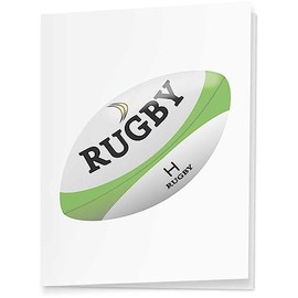 4 x 'Rugby Ball' Gift Tags/Labels (GI00073401)