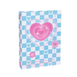 A5 Hard Cover Portable Photo Album Photocard Binder With Elastic Band,Kpop Photocard Holder With 10Pcs Inner Page 3 Inch 4 Grid Photo Album Sleeves Idol Card Collection Book,Postcards Picture Storage