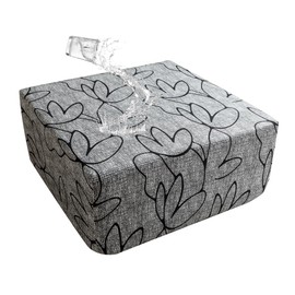 EVOLLER Stretch Square Ottoman Cover 50x50x18 inches Waterproof Floral Foot Stool Ottoman Slipcover for Living Room Washable Removable