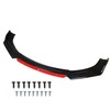 munirater Universal Car Front Bumper Lip Body Kit Spoiler Red