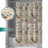 Anzona Spring Mushroom Botanical Waterproof Shower Curtains Set - Extra