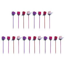 Operitacx 5sets Rose Ballpoint Pen Scented Glitter Gel Pens Invisible Ink Pens for Pens for Mini Pens Bulk Felt Tip Pens Cute Pens Novelty Pens Black Pens Filler Silk Cloth 20pcs*5