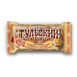 Krasnyi Oktyabr Tulskiy Pryaniki (Tula Gingerbread) With Ginger and Marzipan Filling 140g/4.93oz (pack of 5) Famous Russian Dessert, 5.0 Count