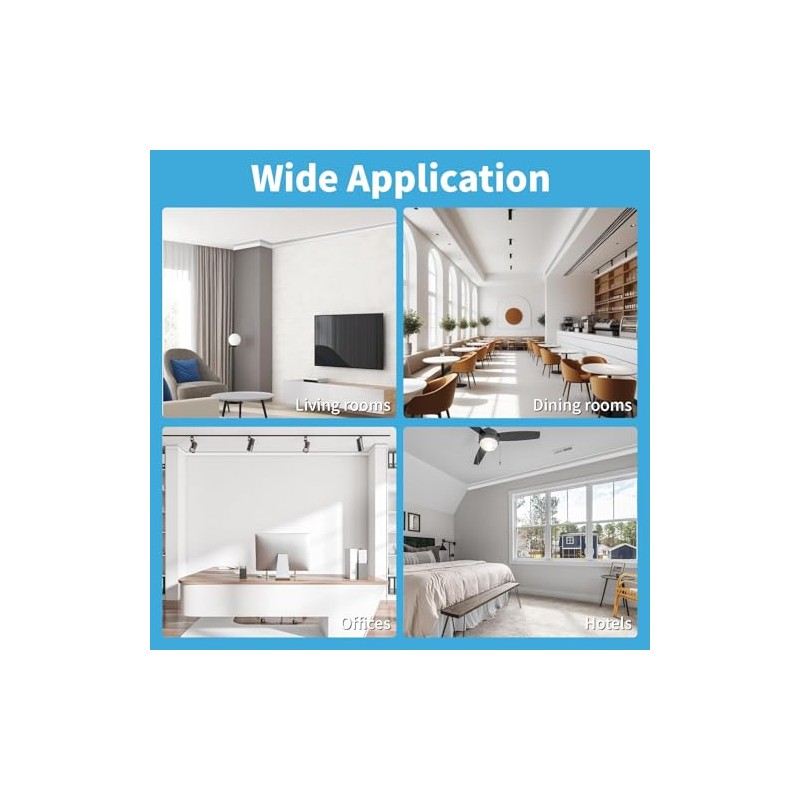 Art3d 10-Pack 47Ft White Ceiling Crown Molding Trim, High Impact