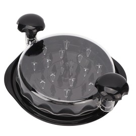 Máquina de trituradora de pollo con plato desmontable herramienta de trituradora de carne visible para cortar carnes vegetales queso duro manijas dobles negras