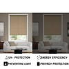 100% Thermal Blackout Roller Blinds Plain Colored Fabric Trimmable UV-resistant