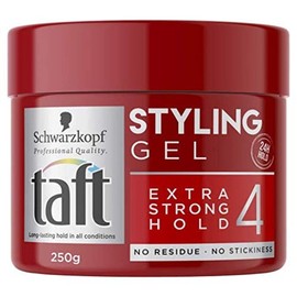 Schwarzkopf Taft Styling Gel, Extra Strong Hold, 24H Hold, All Hair Styles, 250g