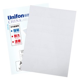 8.5" x 11" Full Sheet Label Sticker Paper,White Matte,for Laser & Inkjet Printers (100)