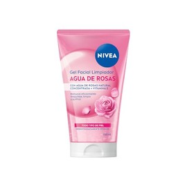 NIVEA Agua de Rosas Gel Limpiador Facial (150 ml) - Remueve Maquillaje a Prueba de Agua, Tonifica, Purifica, Limpia y Refresca la Piel sin Secarla -  