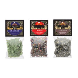 SOUL STICKS 3 Pack Resin Incense Variety Sampler Refill Blend Kits with 3 Packs of 1 Ounce Bags (Power Blend)