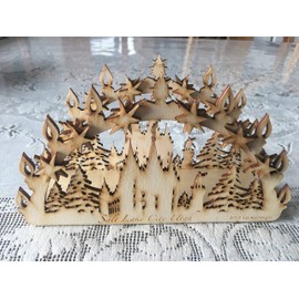 Salt Lake L D S Temple Pines Candle Arch Schwibbogen