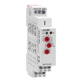 GEYA 16A Multifunction Time Relay 10 Function Choices AC/DC12V-240V 2 Outputs Control Relay(GRT8-M2,AC/DC12V-240V)