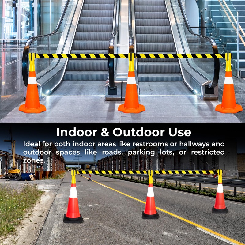 Retractable Traffic Cone Topper Tape - 3 Meter | Yellow