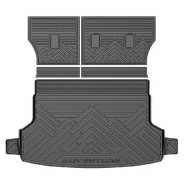 T TGBROS Cargo Mat for Subaru Forester 2025 2026 All Weather Cargo Trunk Mat Cargo Liner Back Seat Cover Protector TPE Black Non-Slip Backrest Mats Trunk Mat (Not for Hybrid & Wilderness)
