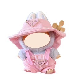 Cute Clothes for Dolls (Not Included Labub uDolls), Fashion Labub Outfit for Real Doll Keychain, Labub Accessories for Doll Display & Birthday Party Decoration, Labub Clothing for Adults Kids, Pink