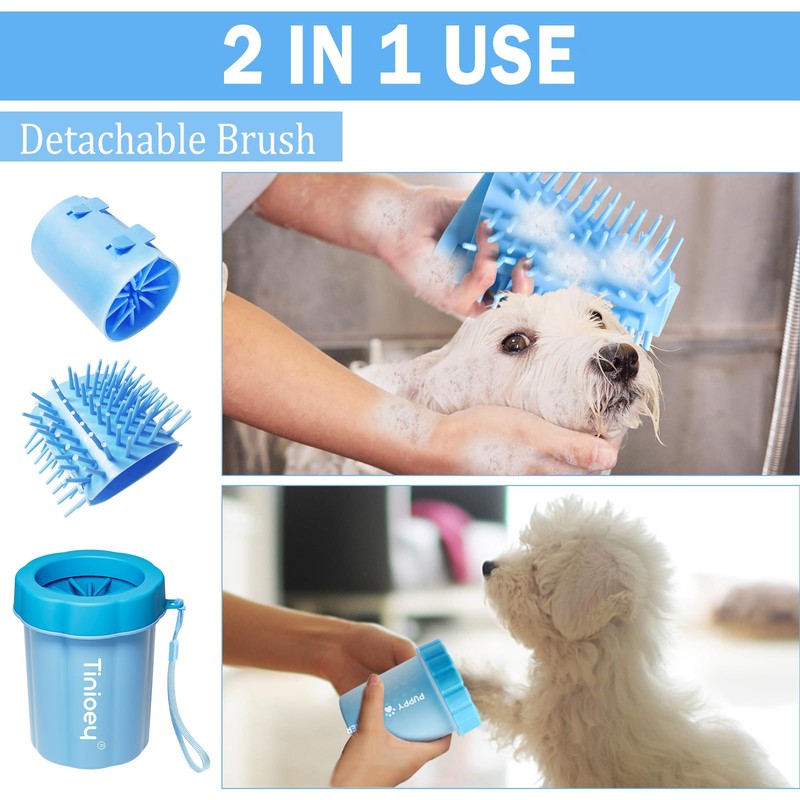 Tinioey Dog Paw Cleaner for Dogs, Dog Paw Washer, Muddy