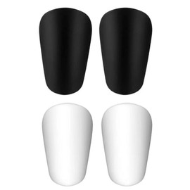 2 Pairs Legers Soccer Shin Guards Soccer Shin Guards Soccer Lightweight Soccer Shin Guards for Men Women Lightweight Comfortable Protector Protector Protector Shin Guards (20cmX7cmX2cm Black and White