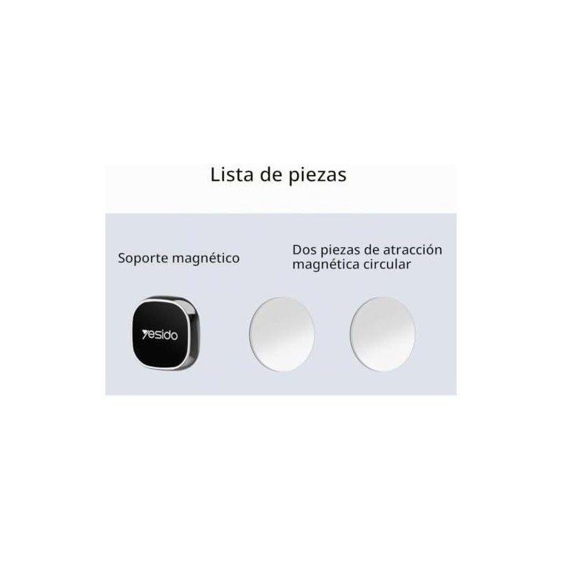 Soporte magnético mini para teléfono celular y tablet, compatible con