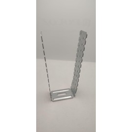 LLB - Pre-Galvanised Drywall Brackets | 295mm x 30mm For Masonry Wall Ceiling Timber Joint | Lightweight Alloy Steel | Designed for Plasterboard Dry Lining Systems, Silver, Pack of 10, Alloy Steel.