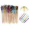 200Pcs Firework Cocktail Picks, BetterJonny Creative Foil Frills Firework Picks