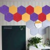 KASCLINO Felt Bulletin Board, 6pcs Felt Tile Board Hexagon Push
