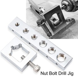 VS559 Nut Bolt Drill Jig, Safety Wire Lockwire Nut, Metal High Hardness Safety Wire Drill Set for Secure Locking Wire